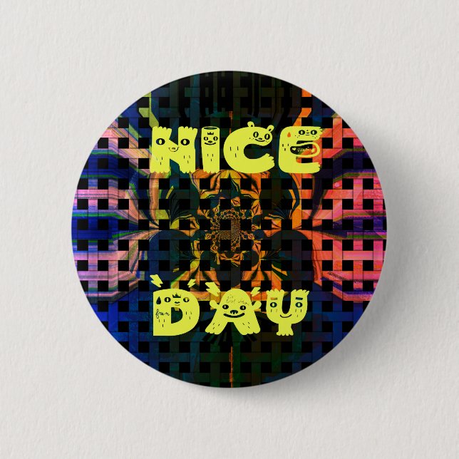 Badge Rond 5 Cm Jour de Nice (Devant)