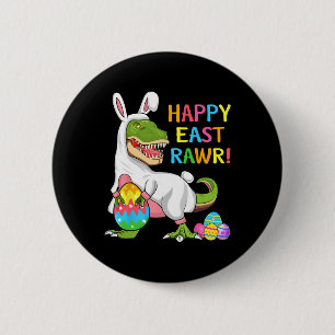 Badge Rond 5 Cm Jour de Pâques Dinosaure Drôle Happy Eastrawr T Re