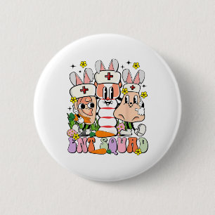Badge Rond 5 Cm Jour de Pâques Otolaryngologie Ent Docteur Infirmi