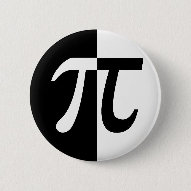 Badge Rond 5 Cm Jour de pi (Devant)