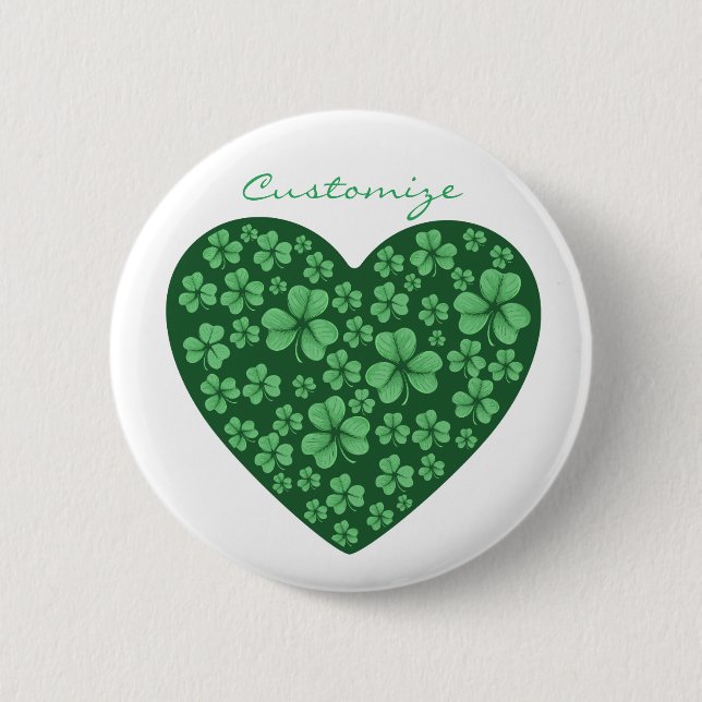 Badge Rond 5 Cm Jour de Saint Patrick (Devant)