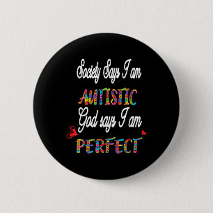 Badge Rond 5 Cm Jour de Sensibilisation sur l'autisme de cadeaux p