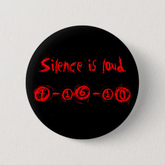 Badge Rond 5 Cm Jour de silence