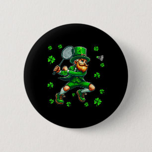 Badge Rond 5 Cm Jour de St. Patricks Jouer à l'équipe du joueur de