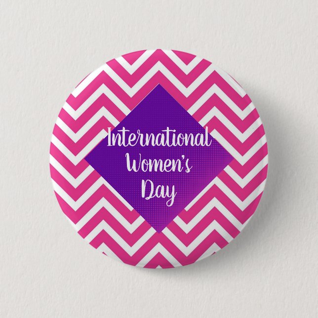 Badge Rond 5 Cm Jour des Femmes Internationale Moderne Taille pers (Devant)