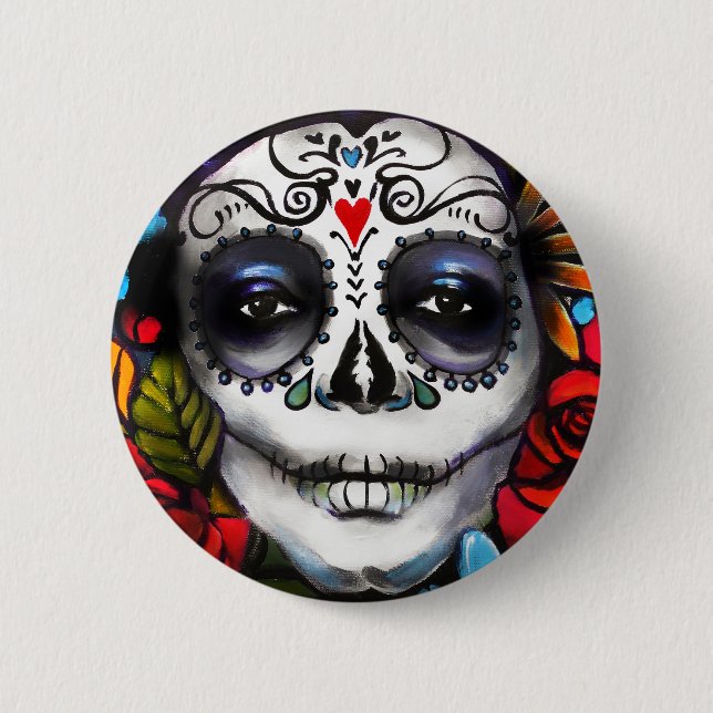 Badge Rond 5 Cm Jour des morts (Devant)