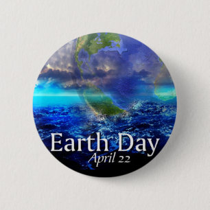 Badge Rond 5 Cm Jour des terres