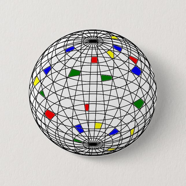 Badge Rond 5 Cm Jour des terres (Devant)
