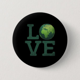 Badge Rond 5 Cm Jour des terres Amour T Chemise Hommes Femmes Enfa