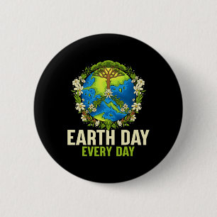 Badge Rond 5 Cm Jour des terres Chaque Jour Cadeaux Pour Femmes Fi