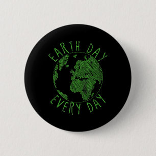 Badge Rond 5 Cm Jour des terres Jour des terres quotidien 5