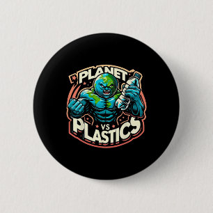 Badge Rond 5 Cm Jour des terres Plastique Planète Vs