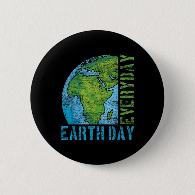 Badge Rond 5 Cm Jour des terres quotidien (Devant)