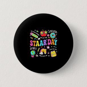 Badge Rond 5 Cm Jour d'examen Staar enseignant élève positif ensei