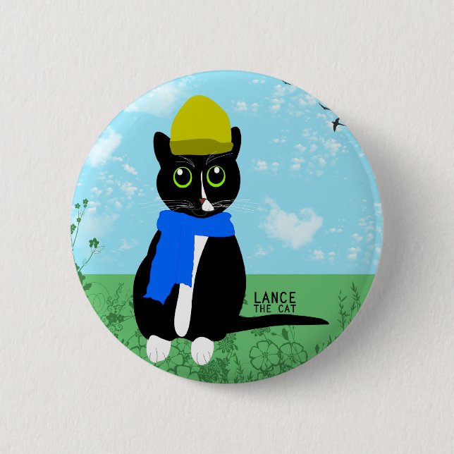 Badge Rond 5 Cm Jour d'hiver (Devant)