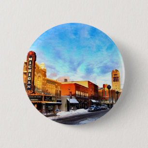 Badge Rond 5 Cm Jour d'hiver à Ann Arbor