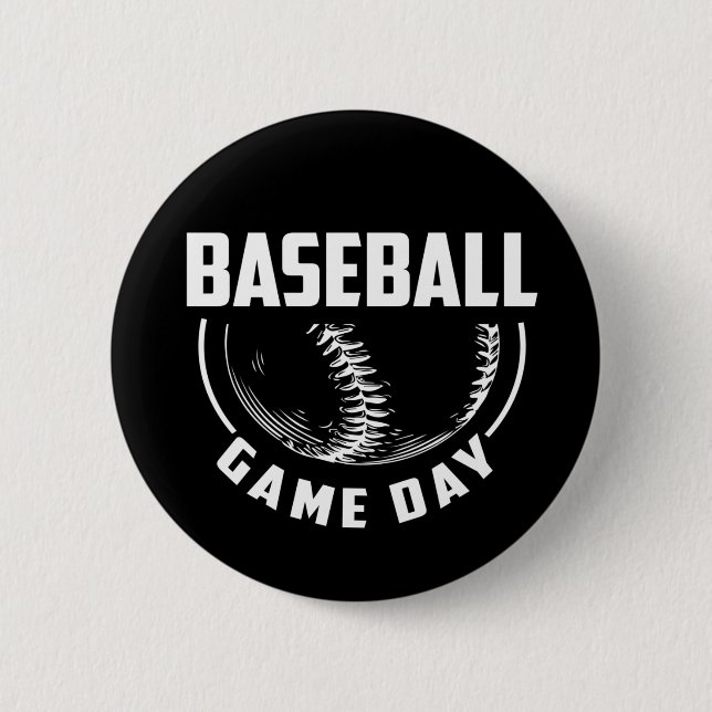 Badge Rond 5 Cm Jour du baseball (Devant)