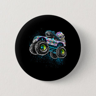 Badge Rond 5 Cm Jour du camion monstre de l'agence gouvernementale