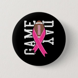 Badge Rond 5 Cm Jour du Jeu - Sensibilisation au cancer du sein Fo