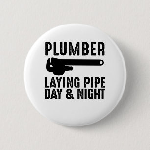 Badge Rond 5 Cm Jour et nuit de la tuyauterie en plumage