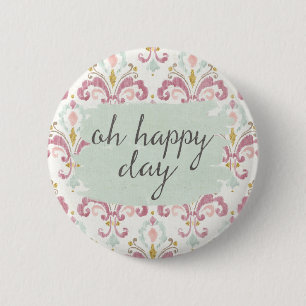 Badge Rond 5 Cm Jour heureux doux de Deco VI   oh