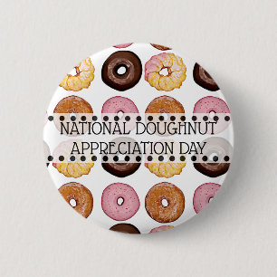 Badge Rond 5 Cm Jour national d'appréciation des noix de muscade 5