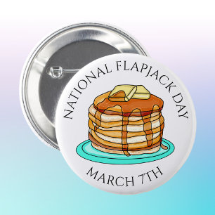Badge Rond 5 Cm Jour national de la prise de papier 7 mars