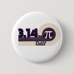 Badge Rond 5 Cm Jour Pi