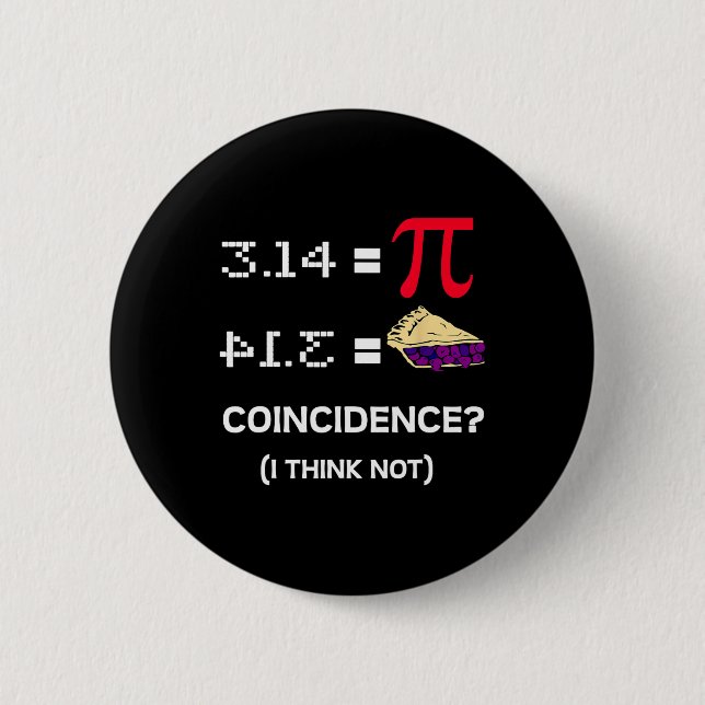 Badge Rond 5 Cm Jour Pi 3.15 Symbole Pi Science Et Math Enseignant (Devant)