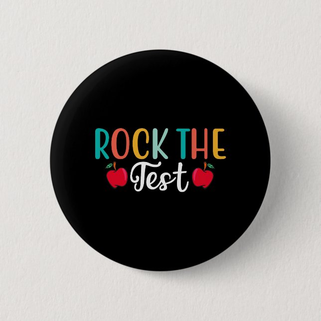 Badge Rond 5 Cm Jour Rocher Le Test Enseignant Jour 1 (Devant)