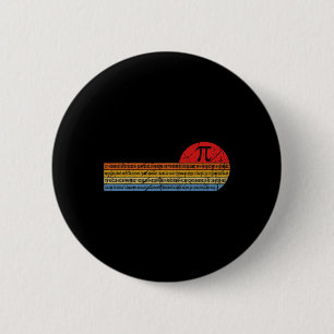 Badge Rond 5 Cm Jour vintage Pi 3.14 - Drôle Enseignant en Maths G