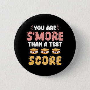 Badge Rond 5 Cm Jour Vous Êtes Plus Qu'Un Test Score Enseignant Ét