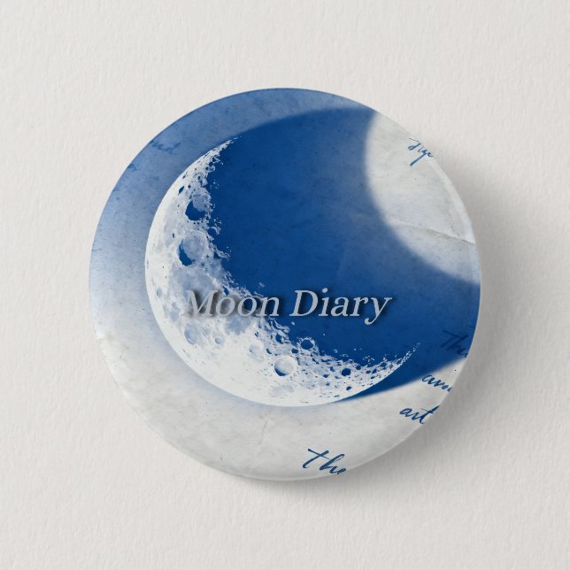 Badge Rond 5 Cm Journal de Lune (Devant)