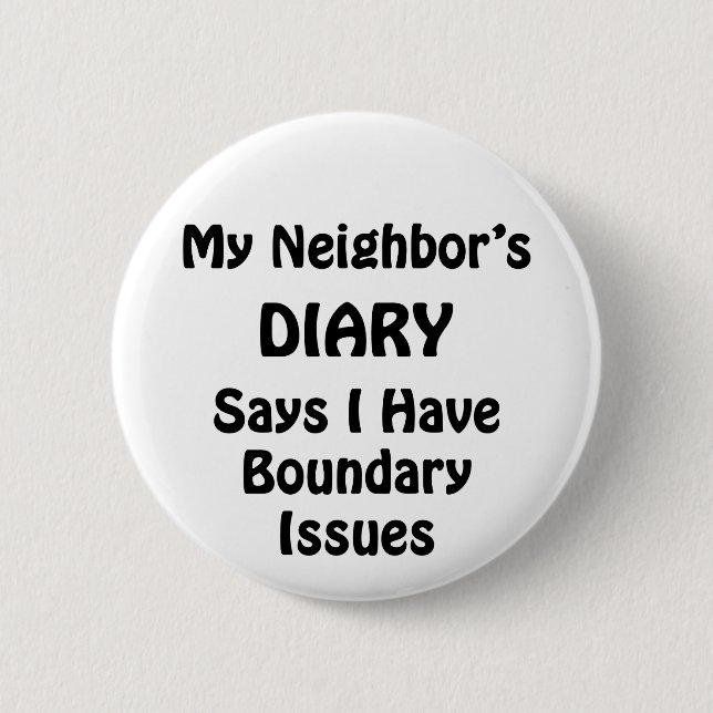 Badge Rond 5 Cm Journal de mon voisin (Devant)