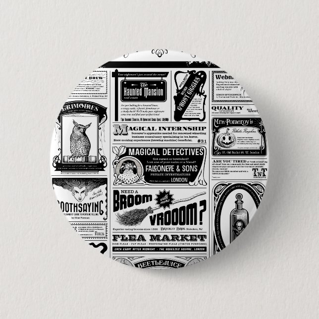 Badge Rond 5 Cm journal déplaisant (Devant)