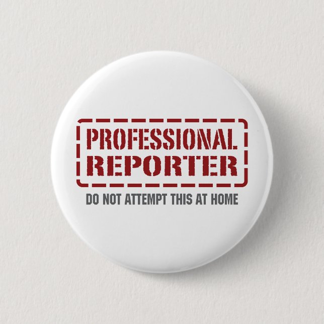 Badge Rond 5 Cm Journaliste professionnel (Devant)