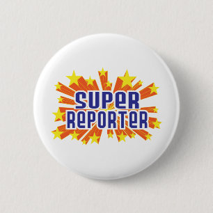 Badge Rond 5 Cm Journaliste superbe