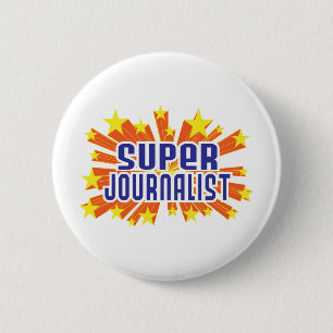 Badge Rond 5 Cm Journaliste superbe