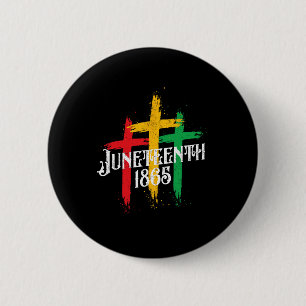 Badge Rond 5 Cm Journée de la liberté des Noirs d'Afrique chrétien