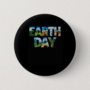 Badge Rond 5 Cm Journée de la Terre Protection de l'environnement 
