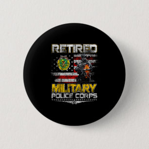 Badge Rond 5 Cm JournéE des vétérans de lice militaires retraités