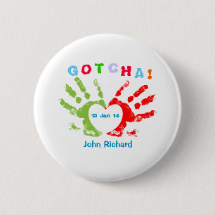 Badge Rond 5 Cm Journée Gotcha - Conception d'adoption