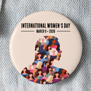 Badge Rond 5 Cm Journée internationale de la femme