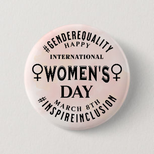 Badge Rond 5 Cm Journée internationale des femmes Égalité du 8 m