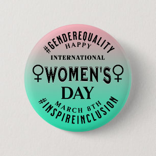 Badge Rond 5 Cm Journée internationale des femmes Égalité du 8 m