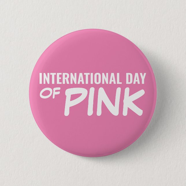 Badge Rond 5 Cm Journée internationale du rose (Devant)