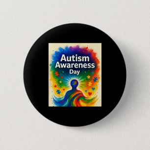 Badge Rond 5 Cm Journée mondiale de sensibilisation à l'autisme 2