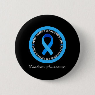 Badge Rond 5 Cm Journée mondiale du diabète 2023 Diabète de type 1