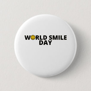 Badge Rond 5 Cm Journée mondiale du sourire