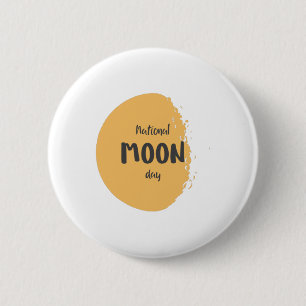Badge Rond 5 Cm Journée nationale de la Lune